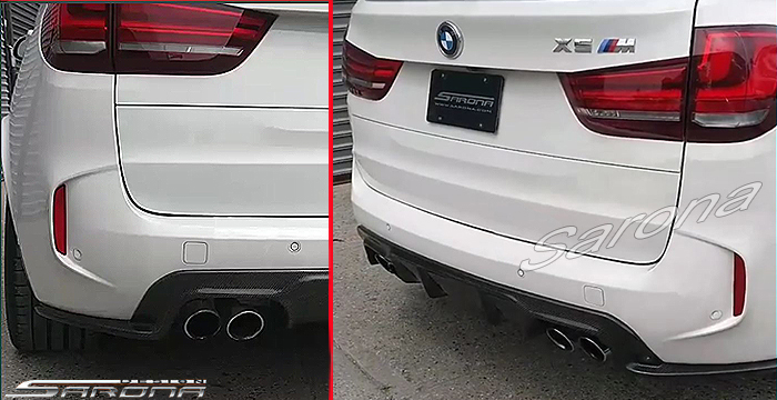 Custom BMW X5  SUV/SAV/Crossover Rear Lip/Diffuser (2014 - 2019) - $590.00 (Part #BM-038-RA)